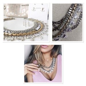 STELLA & DOT SUTTON MIXED METAL NECKLACE 5-in-1